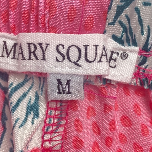 MARY SQUARE Pajamas Set Long Sleeve Long Legs Tiger Pattern Pink White Size M - Picture 9 of 10